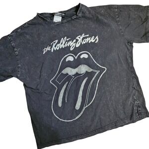 Zara The Rolling Stones Acid Wash Graphic T Shirt Kids Size 13-14 youth adult xs